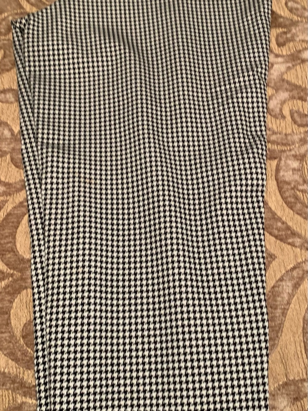 Amanda & Chelsea Black and White Houndstooth Men's Dress Pants